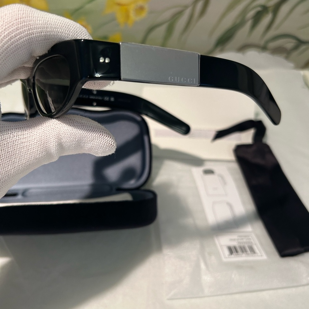 NWT GUCCI GG1635S Black Cat-Eye Sunglasses (003) 53 - 17 - 140 - Picture 6 of 16